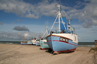 Fischkutter am Strand 